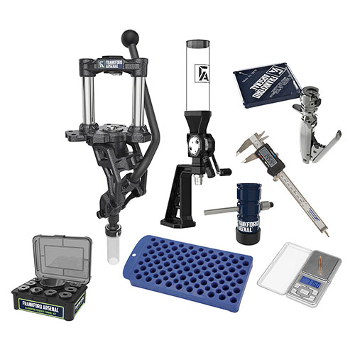 Le kit de rechargement essentiel Frankford Arsenal est parfait pour débuter, avec des outils de qualité qui rendent le rechargement simple et agréable.
